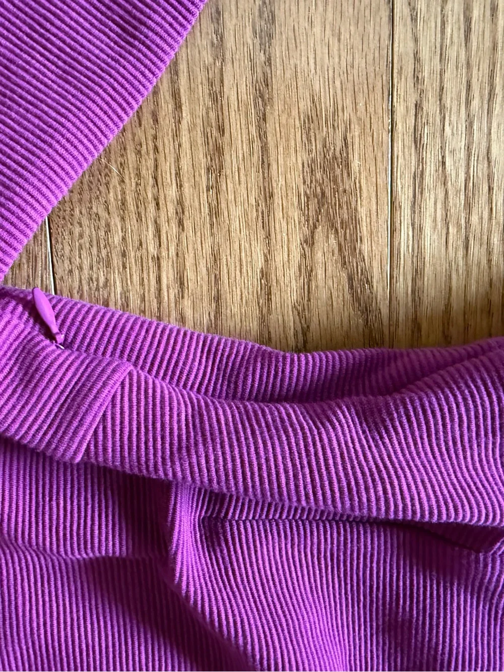 Boden - Women’s Fuchsia Ribbed Crew Neck Fit and Flair Dress - UK 6, US 2